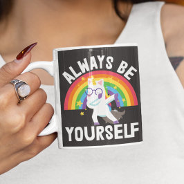 LGBTQ Stolz Regenbogen Einhorn Immer sein Sie selb Kaffeetasse