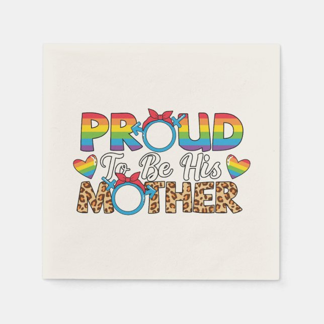 LGBTQ - Stolz seine Mutter sein Serviette (Vorderseite)
