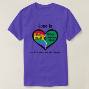 LGBTQ+-Stolz und Skoliose-T - Shirt sind nicht ger