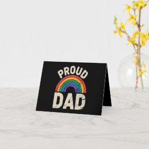 LGBTQ stolzer Vater Gay Pride LGBT Unterstützer Va Karte
