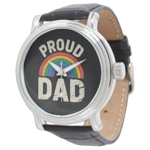 LGBTQ stolzer Vater Gay Pride LGBT Verbündeter Vat Armbanduhr