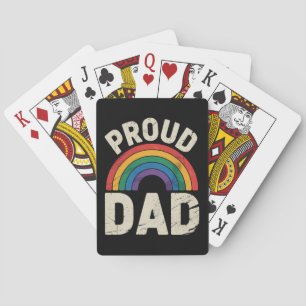 LGBTQ stolzer Vater Gay Pride LGBT Verbündeter Vat Spielkarten