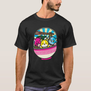LGBTQ Tier Lesbische Katze Pansexual Flag Pan Prid T-Shirt