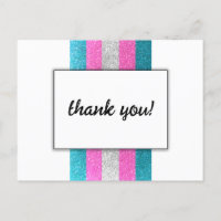LGBTQ Trans Chic Modern White Wedding Glitzer