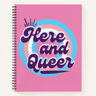 LGBTQ: Transgender Flag - Hier und Que Notizbuch
