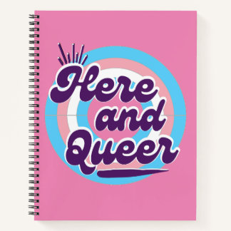 LGBTQ: Transgender Flag - Hier und Que Notizbuch