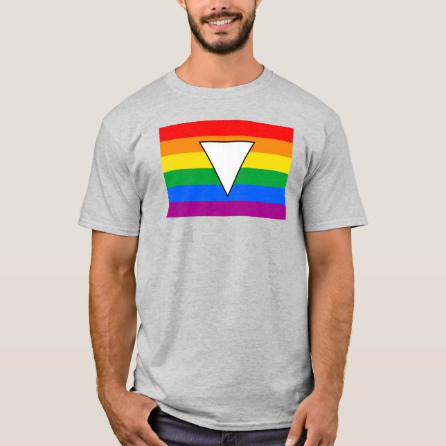 LGBTQ+ Triangle und Regenbogenfoto T-Shirt (Vorderseite)
