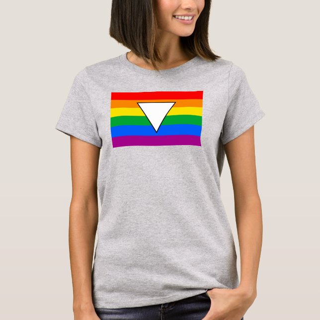 LGBTQ+ Triangle und Regenbogenfoto T-Shirt (Vorderseite)