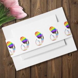LGBTQ und Tulips-Blume Einladungsbanderole