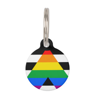 LGBTQ+ Unterstützerflagge Haustiermarke