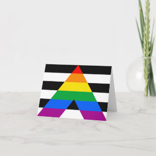 LGBTQ+ Unterstützerflagge Karte
