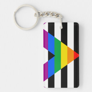 LGBTQ+ Unterstützerflagge Schlüsselanhänger