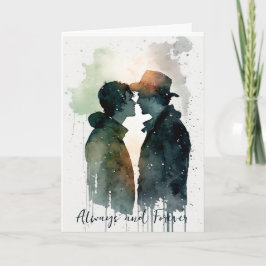 LGBTQ Valentine Jubiläumsgay Coupé-Karte Karte
