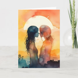 LGBTQ Valentine Jubiläumskarte Karte