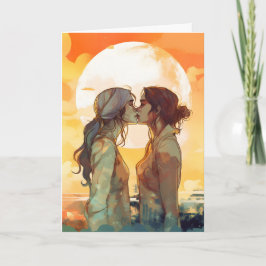 LGBTQ Valentine Jubiläumskarte Karte