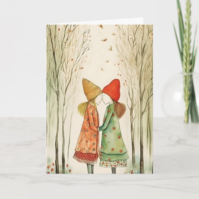 LGBTQ Valentine Jubiläumskarte Karte (Vorderseite)