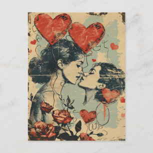 LGBTQ Valentinstag Postkarte
