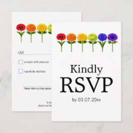🌈 🐦 LGBTQ Verwoben im Stolz – Klassisch RSVP Karte