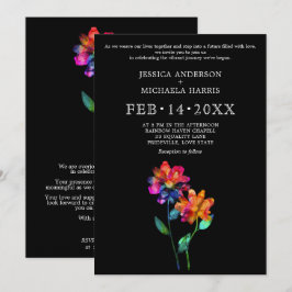 🌈 LGBTQ Vow Bloom Petals & Pride  Einladung