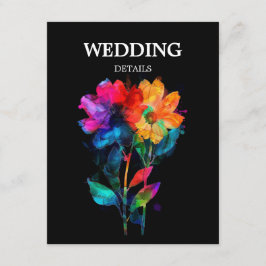 🌈 LGBTQ Wedding DETAILS Petals & Pride  Begleitkarte
