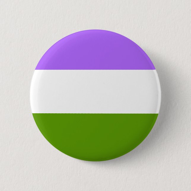 LGBTQA Genderqueer Nicht-Binärer Awarenness Knopf Button (Vorderseite)