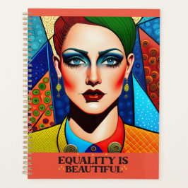 LGBTQI Art cite "L'égalité est belle" Planificateu