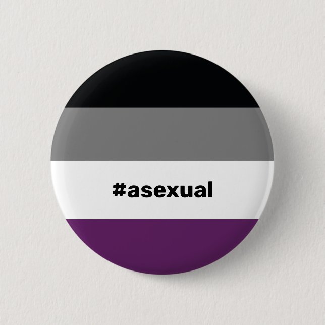 LGBTQI+ Asexual-Prix-Flag Button (Vorderseite)