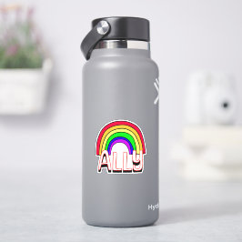 LGBTQIA+ Allegie | Niedlicher Rainbow Support Prix Aufkleber