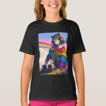 LGBTQIA+ Anime-Girl Lesbischer Stolz