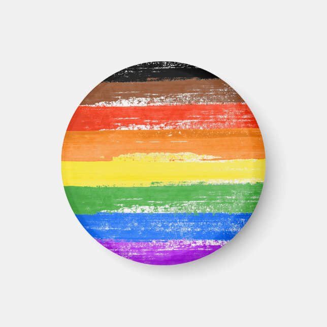 LGBTQIA+-Farbton Magnet (Vorne)