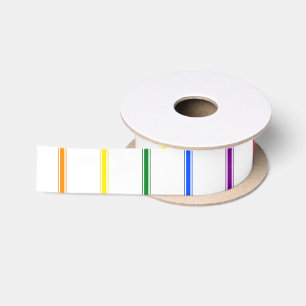 LGBTQIA-Gay Pride 6 Regenbogen-Knickband Satinband