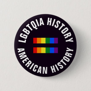 LGBTQIA Geschichte entspricht amerikanischer Button