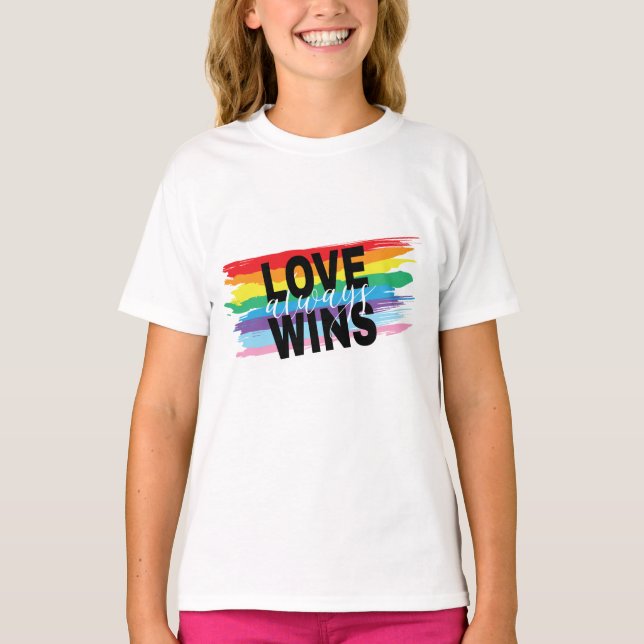 LGBTQIA-Liebe gewinnt immer Rainbow Prix Cool T-Shirt (Vorderseite)