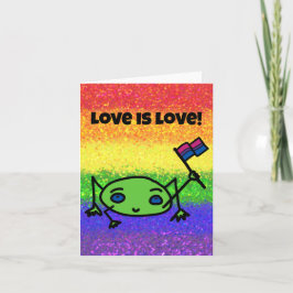 LGBTQIA-Liebe ist Liebe Bisexuelle Flagge mit Fros Karte
