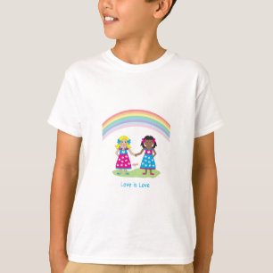 LGBTQIA-Liebe ist LIEBE Rainbow Heart Pride T-Shirt