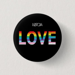 LGBTQIA-LIEBE, Regenbogenflagge Cool Button
