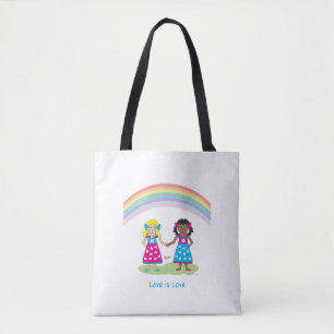 LGBTQIA LOVE is LOVE, Rainbow Flag Sac fourre-tout