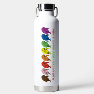 LGBTQIA+ Manatees wollte gerade eine Umarmung Trinkflasche