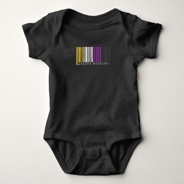 LGBTQIA Pride Lesbian Gay Bisexuell Quee asexuelle Baby Strampler (Vorderseite)