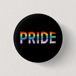 LGBTQIA-Primär-Monat-Unterstützung für Regenbogen Button