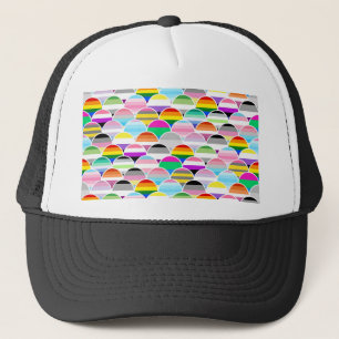 LGBTQIA+ Queer gewellte Pride-Flaggen-Fans Truckerkappe