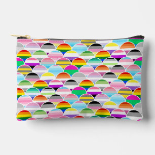 LGBTQIA+ Queer gewellte Pride-Flaggen-Fans Zubehörtasche