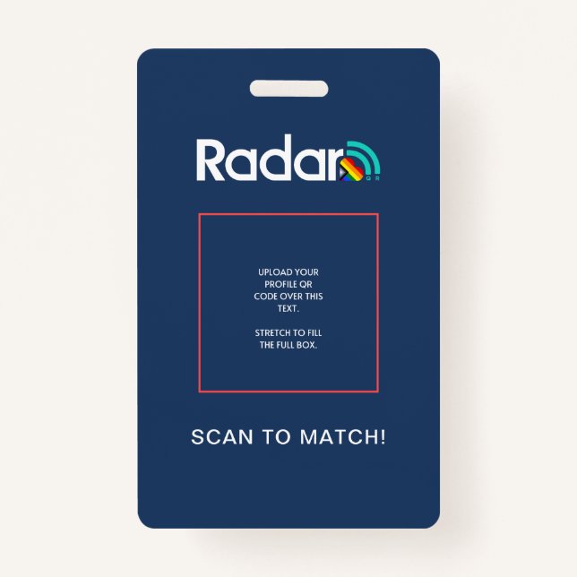 LGBTQIA+ - RadarQR-Abzeichen Ausweis (Vorderseite)