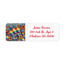 LGBTQIA+ Rainbows und Blume