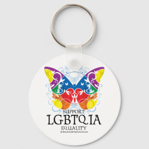 LGBTQIA Schmetterling Schlüsselanhänger