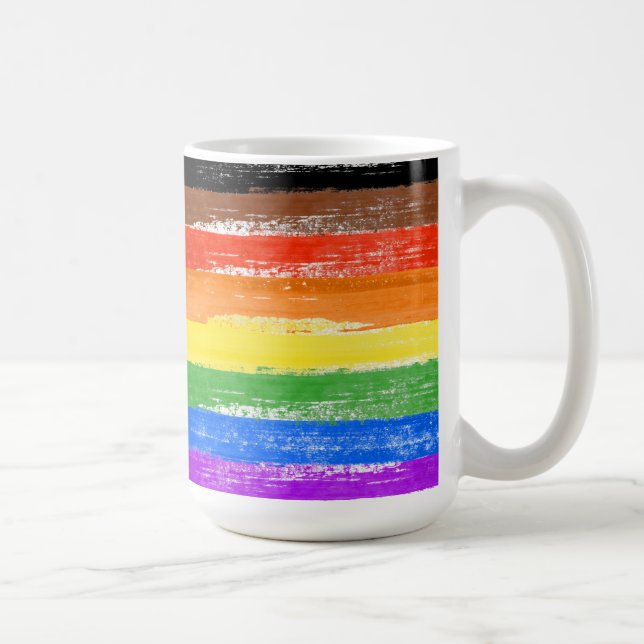 LGBTQIA+-Stolperfarbe Kaffeetasse (Rechts)