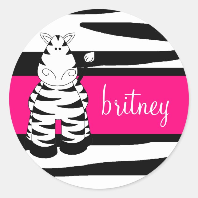 LGC | Ein Hot Momma Zebra Sticker (Vorderseite)