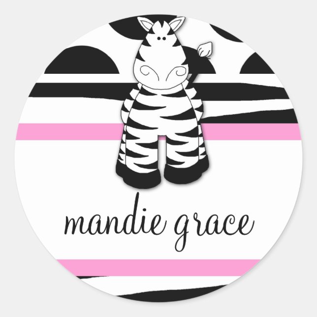 LGC | Polka Dotted Zebra Sticker (Vorderseite)