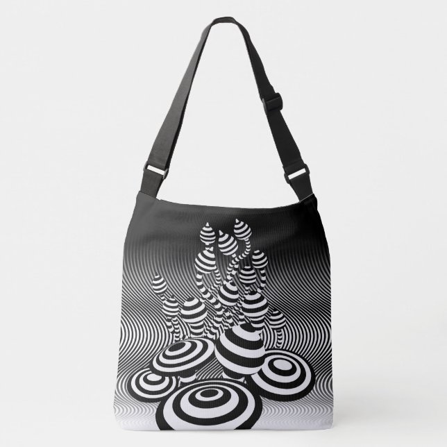 Lge Cross Body Tasche Magic Mushrooms optischer De (Vorderseite)