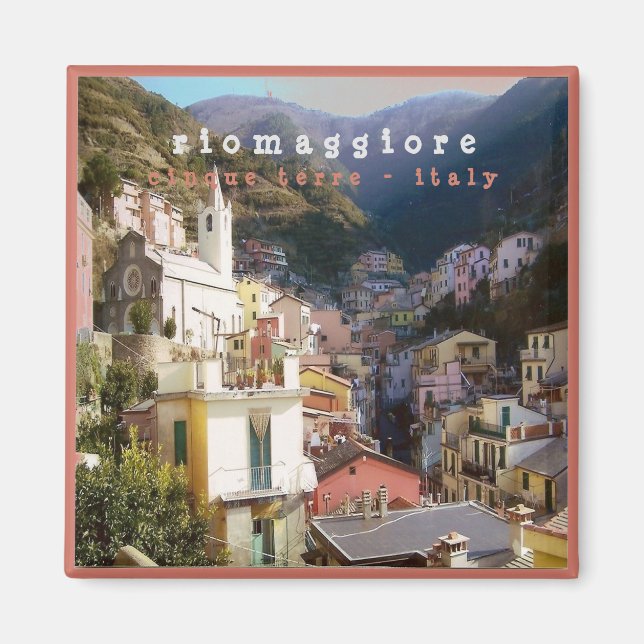 LGR005 RIOMAGGIORE - Cinque Terre - Italien - Kühl Magnet (Vorne)